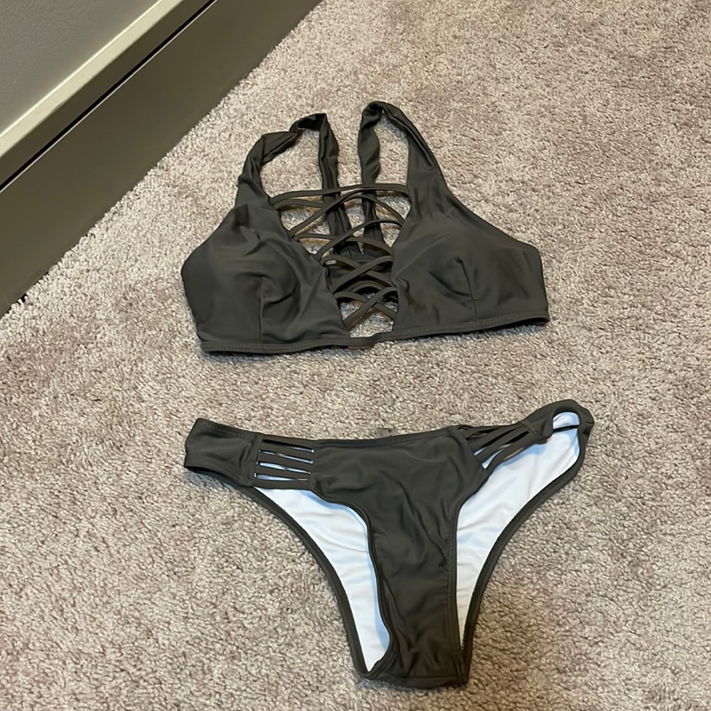 Olive Green Swim Suit